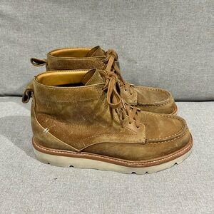 Men’s Label Tan Suede Chukka Boots Lace-Up Desert Style Size 9M